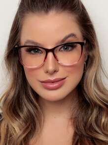 Women Eyeglasses - 紅白色 - 查看 3