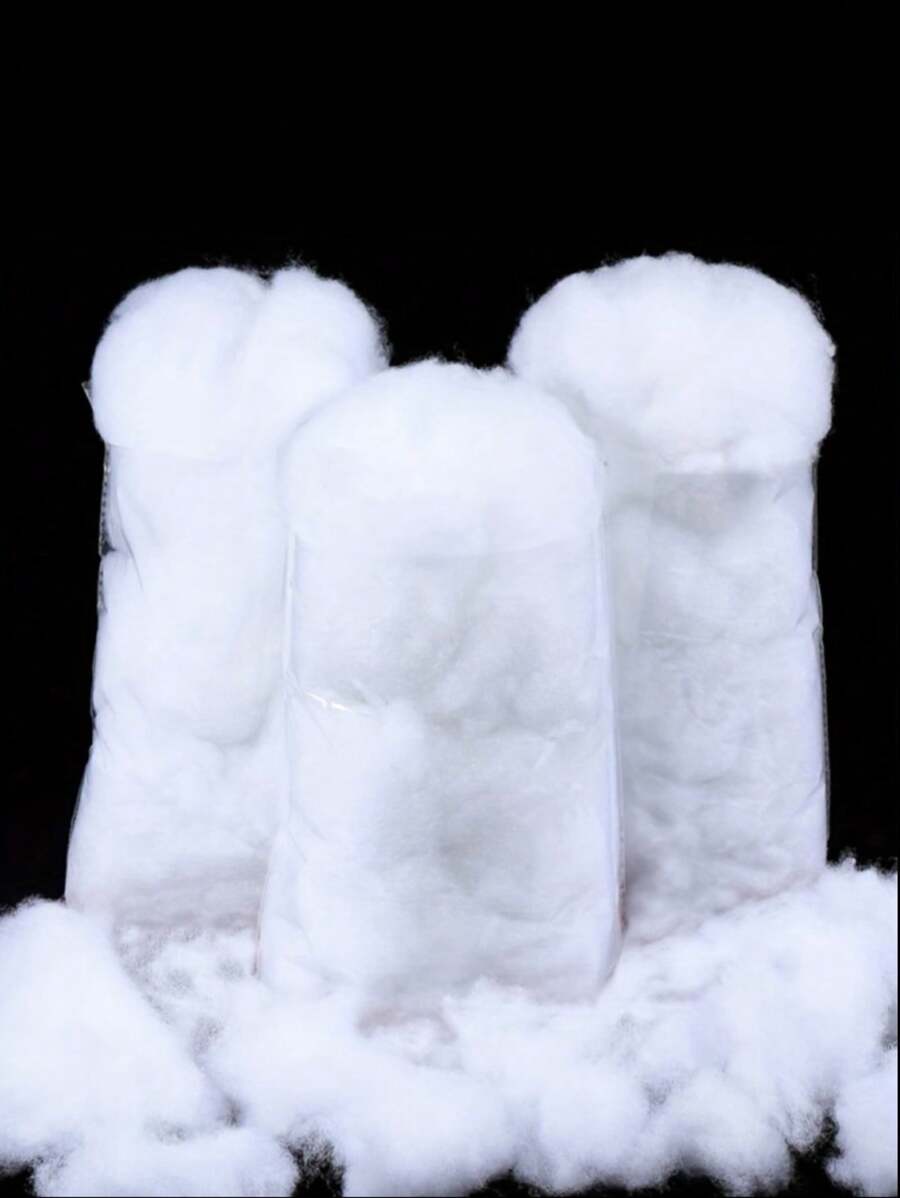 1 Bộ Tuyết Nhân Tạo Để Trang Trí Giáng Sinh, Tuyết Mô Phỏng Để Trang Trí Cây Giáng Sinh, DIY Đạo Cụ Trang Trí Tiệc Và Tụ Tập - Bông trắng - Xem 1