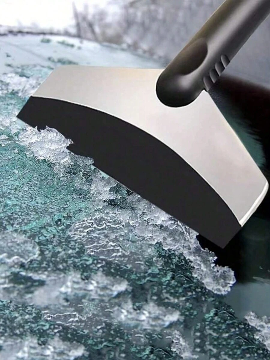 1pc Black Ice Scraper Frost Remover Snow Brush Windshield Car Window