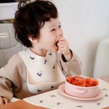 兒童矽膠餐墊,嬰兒卡通圖案餐墊,防滑保溫廚房桌墊,易於清潔,可摺疊 - 鯨魚 - 查看 5