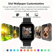 SIMSONLAB Nuevo Smartwatch para mujeres, con llamada/recepción inalámbrica, modo multideporte, recordatorio de sedentarismo, pronóstico del tiempo, notificaciones de mensajes, diseño sin bisel, smartwatch para mujeres con y temporizador, adecuado para Android e regalo de moda apto para hombres y mujeres - Rosa - Ver 5