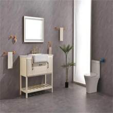 36*24 LED Lighted Bathroom Wall Mounted Mirror With High Lumen+Anti-Fog Separately Control