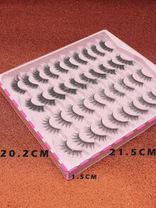 20對自然蓬鬆軟滑戲劇性3d貂毛眼黑色細長眼睫毛,多層短厚假睫毛擴大大量假睫毛化妝品,十字結婚派對和俱樂部日常工作會議自然假睫毛舒適的睫毛彈簧十字手假睫毛翼尖假睫毛細長睫毛自然逼真的睫毛長久耐用的日常角色扮演可重複使用的日常約會時尚流行的化妝美容工具假睫毛全假睫毛 - 尖尾漫畫款 - 查看 4