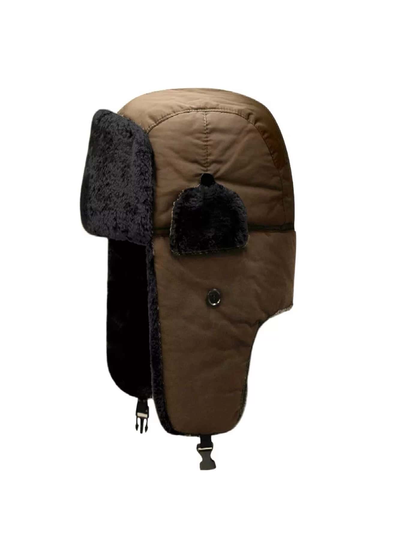 Gorro ushanka ruso termico practico ideal para invierno - Marrón - Ver 1