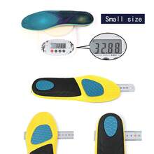 1pair Eva Shock Absorbing Arch Support Insoles, Thick Slow Rebound Sports Shoe Pads, Cuttable For Size 35-46 - Multicolor - View 3