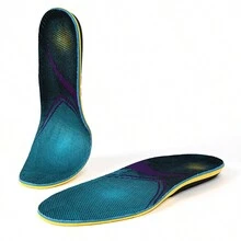 1pair Eva Shock Absorbing Arch Support Insoles, Thick Slow Rebound Sports Shoe Pads, Cuttable For Size 35-46 - Multicolor - View 7