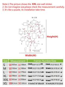 3D 照片树与猫亚克力墙贴 DIY 家庭相框树 适用于客厅艺术家居装饰墙贴花、贴纸、墙贴花、乙烯基贴花用于家居装饰、春季装饰品让您的家焕然一新、节日装饰贴纸礼物生日毕业 - 黑色 - 查看 2