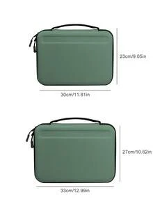 11-13 英寸硬壳保护套，适用于 iPad 或笔记本电脑、多功能电缆整理器和平板电脑保护器 - 綠色 - 查看 2