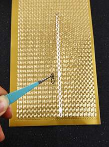 1 Pièce Autocollant Doré Et Argenté À Motif De Chaîne Pour Scrapbook, Journal Diy, Décoration D'album Et De Boîte Cadeau - Multicolore - Voir 5