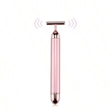 Beauty Massager For Face And Neck, Facial Beauty Massage Vibrating Roller, Therapy-For-Face And Neck, Skin Care Tool Husehold Face Care Machine For Women Suitable For Home Or Travel Use - Pink - View 5