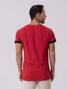 Urban Zone Jeans Men T-Shirts - 紅色 - 查看 3