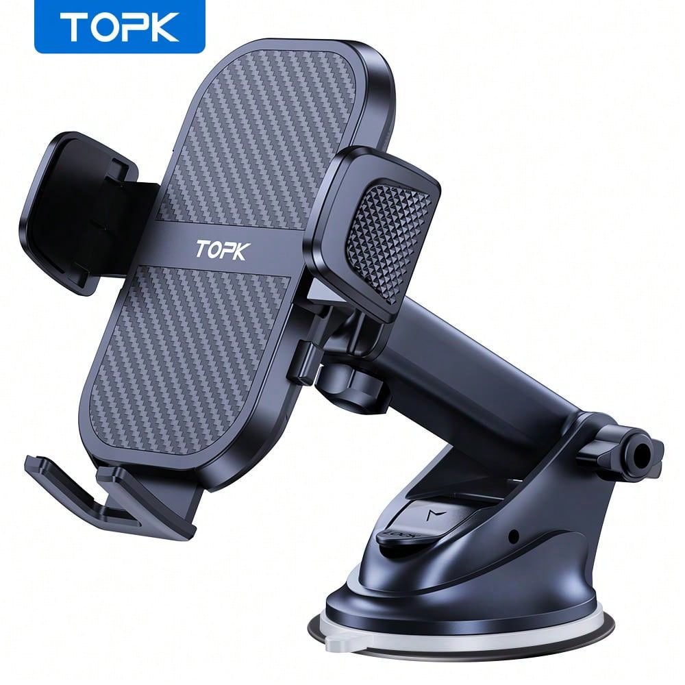 Suporte De Telefone Topk Para Carro, Suporte De Telefone Celular Para  Pára-brisa Do Painel Do Carro Compatível Com Iphone Samsung E Todos Os  Smartphones | SHEIN Brasil