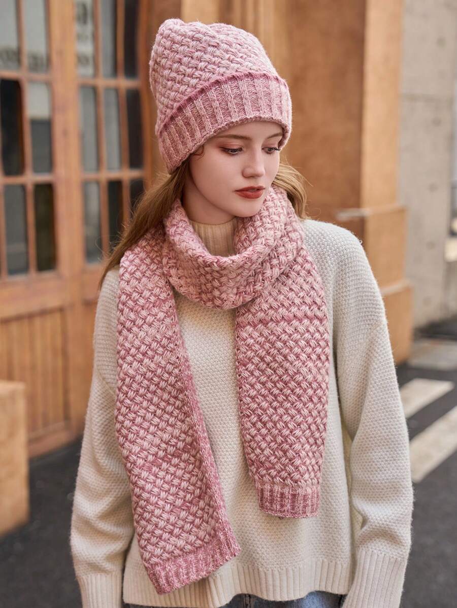 Loowoko Sciarpa donna invernale, Sciarpa lunga classica a coste waffle