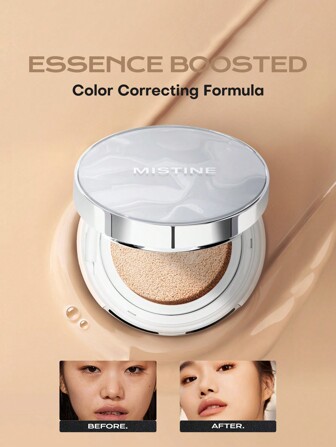 MISTINE Spf 30氣墊粉底,滋潤保濕為幹燥肌膚提供營養,中等遮蓋度,24g 1入組