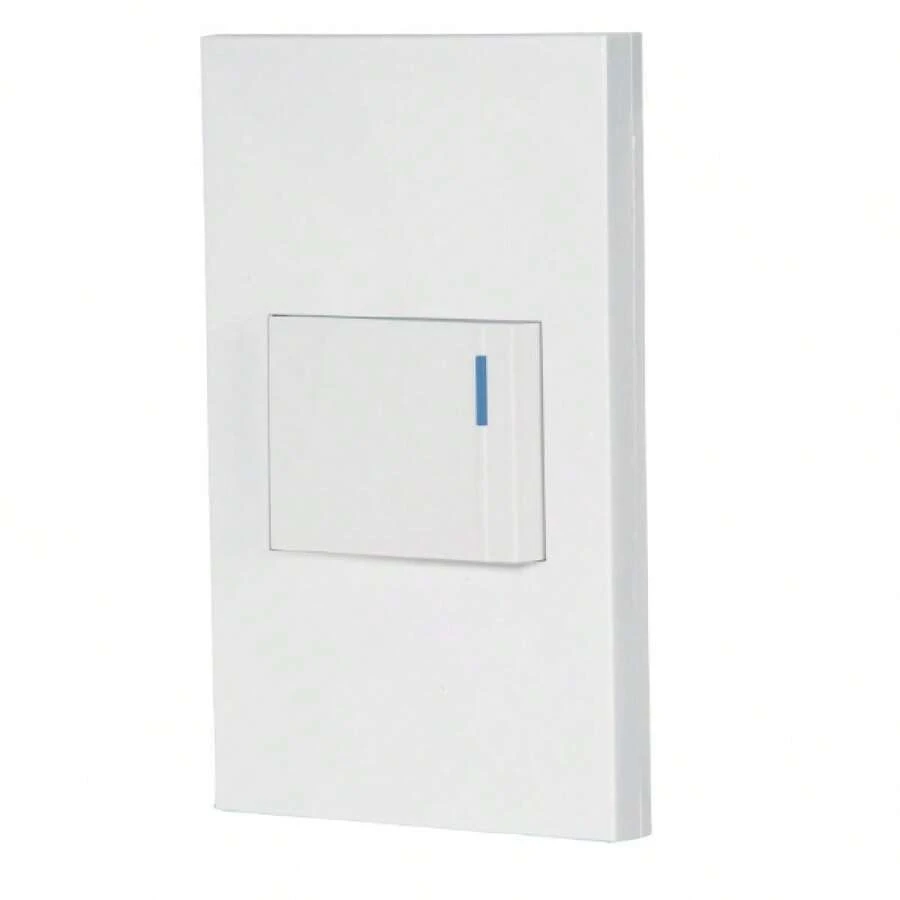 Placa armada 1 interruptor, 1.5 módulos, Española, blanco - Blanco - Ver 1