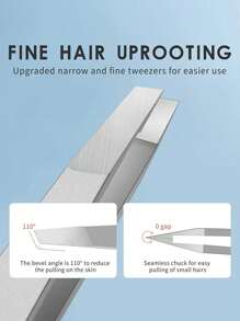 Professional Hair Removal Tweezers, 1pc Stainless Steel Tweezers - Especially Suitable For Removing Facial Hair, Ingrown Hair And Splinters,Makeup,Cheap,Room Decor,Vanity,Travel,Bedroom,Makeup Accessories,Tweezers