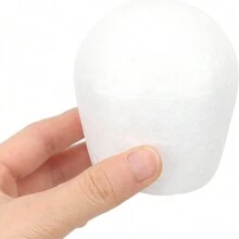 4/6/8/10pcs Foam Cake Embryo Craft Polystyrene Foam Ball Cake Diy Mold Faux Cake For Display Flower Arranging Foam Cake Shape Foam Cake Forms Foam Cake Form White Paper Cup Foam Block - White - View 4