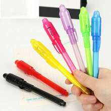 8pcs Invisible Uv Light Pen, Magic Pencil With Fluorescent Ink For Games, Color Random - Multicolor - View 5