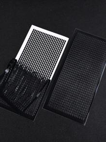 1 Pièce Autocollant Doré / Argenté À Marquage À Chaud, Design De Chaîne Noire, Convient Pour Scrapbooking Diy Albums, Décoration De Boîte-cadeau - Multicolore - Voir 6