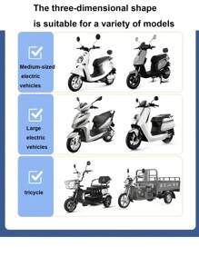 2入組電動自行車騎行把手套,冬季防水防風保暖加厚毛絨 - 藍色 - 查看 4