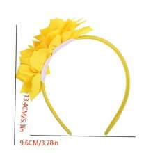 1pc Kids Plain Flower Headband, New Children's Party/Performance Floral Hair Hoop, Korean INS Rose Flower Headband Hair Accessories For Daily Use