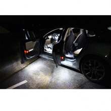 2PCS For Tesla Model S Model 3 Model X White Full LED Courtesy Interior Lamp Trunk Luggage Light Footwell Door Light - White - View 7