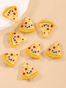 8 Cute And Cute Winking Pizza Diy Toys That Can Be Made, Necklaces, Earrings, Pendants, Keychains And Other Accessories - Multicolor - View 3