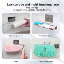 1 Hộp đựng khăn giấy bằng thép không gỉ, Hộp đựng khăn giấy không đục lỗ đơn giản cho nhà bếp - Bạc - Xem 2