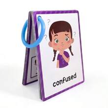15 Cards My Emotion Feeling English Learning Words Flash Cards Kids Educational Learn Toys For Children Enlightenment Card School, Student,Stationery,School Supplies School Resources,Stationery,Learning English,I Want To Hear Your Story,Learning English,Stationery For Kids