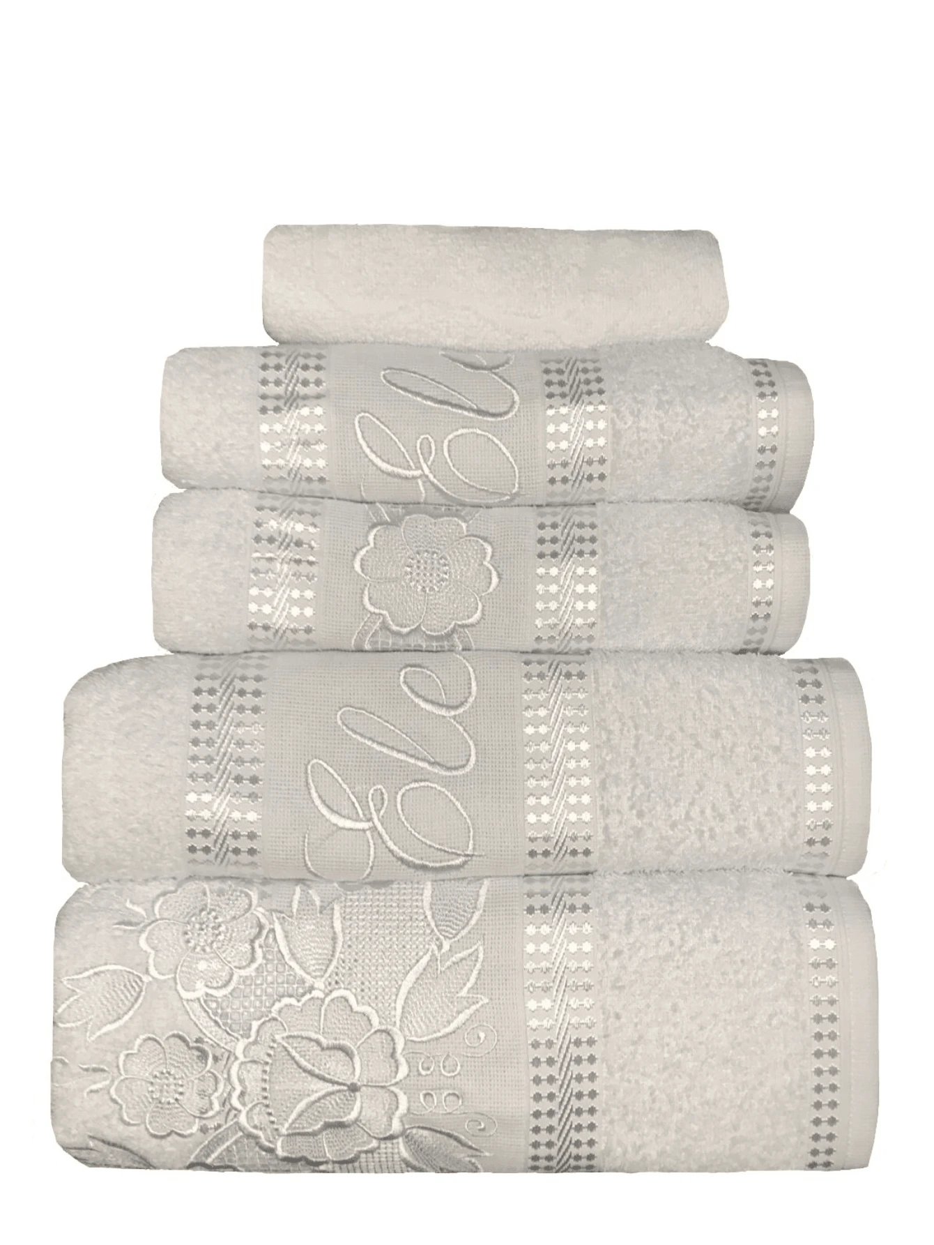 Bath Towels - White - View 1