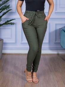 Women Pants - xanh quân đội - Xem 2