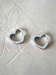 1對浪漫心形立方氧化鋯耳釘,適用於女性情人節禮物、婚禮訂婚周年慶派對珠寶 - 1# - 查看 8