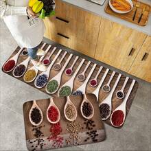 1pc Seasoning Pattern Kitchen Mat, Soft Anti-Skid Wear-Resistant Decorative Floor Mat For Kitchen, Living Room, Etc. - Multicolor - View 6