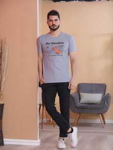 Men T-Shirts - Xám - Xem 4