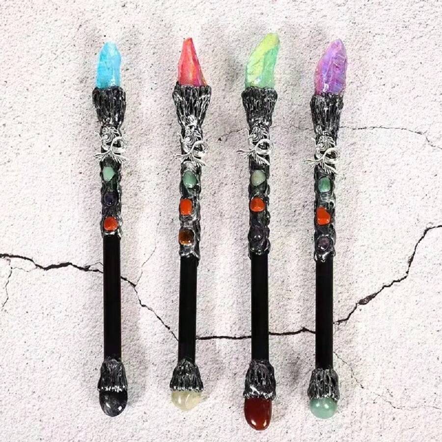 1支水晶魔杖,水晶權杖,治療水晶權杖,儀式權杖,水晶工藝品,儀式道具,儀式用品,淨化水晶 - 魔術棒 - 查看 1