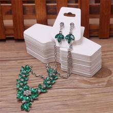 100pcs Paper Pink/White/Black/Kraft Color 12x4.5cm Packaging Bags For Necklaces, Earrings, And Small Jewelry - 100pc - View 7