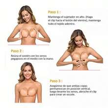 Brasier Strapless Push Up Invisible Sosten Levanta Busto - Blanco - Ver 7