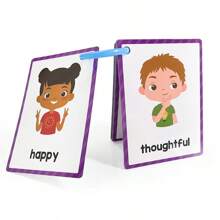 15 Cards My Emotion Feeling English Learning Words Flash Cards Kids Educational Learn Toys For Children Enlightenment Card School, Student,Stationery,School Supplies School Resources,Stationery,Learning English,I Want To Hear Your Story,Learning English,Stationery For Kids
