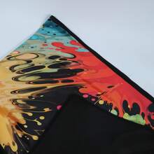 1入女性狗彩色畫數位印花冬季兩層保暖大披肩 - 彩色 - 查看 7