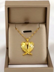 1件时尚简约百搭的个性优雅精致金色生命之树猫头鹰吊坠项链，适合女性日常佩戴 - K款 - 查看 9