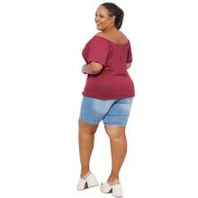 Blusa Cigana Ciganinha Feminina Plus Size - bordô - Visão 2