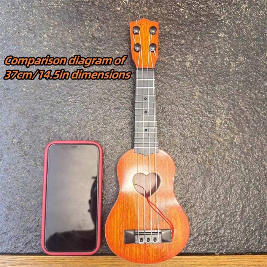 14.5in Coffee Color Ukulele For Children, With Beginner Level