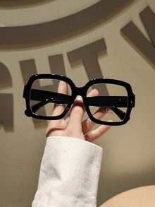 1 件装欧美风格时尚女士眼镜 - 黑色 - 查看 2
