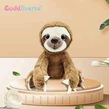 1入25cm棕色懶猴毛絨玩具,動物填充玩具,懶猴娃娃禮物,布娃娃生日禮物 - 棕色 - 查看 1