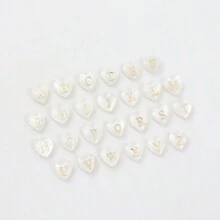 1pc Stainless Steel Initial Pendant Link Chain Anklet For Women - Yellow Gold - View 4