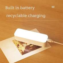 可充電無線led閱讀燈-壁掛式、貼在床上的燈、磁吸式底櫃燈、便攜式化妝鏡和調光燈 - 白色 - 查看 3