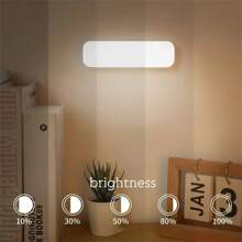 可充電無線led閱讀燈-壁掛式、貼在床上的燈、磁吸式底櫃燈、便攜式化妝鏡和調光燈 - 白色 - 查看 4