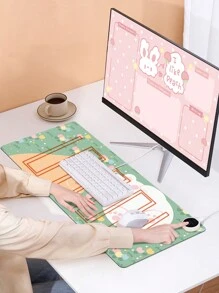 Heated Mouse Pad, Ultra-Large Heating Desk Mat, Highly Attractive Office Computer Desk Mat For Both Men And Women, Electric Heating Hand Warmer And Mouse Pad - Multicolor - View 5