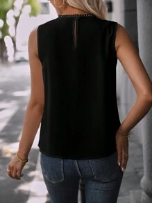 Women Tops - 黑色 - 查看 4