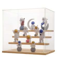 1入組3層香水收納架,30cm/11.81英吋實木階梯展示架,手工製作的模型展示架,居家實木動畫模型梯形積木展示架 - 3層-30cm - 查看 3